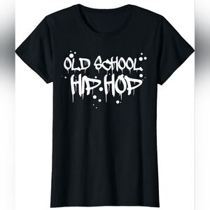 Graphic Tee Womens Large "Old School Hip Hop" Shirt. New!